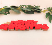 Merry Christmas sign | Christmas star | Holidays home decor | book shelf decoration for Christmas