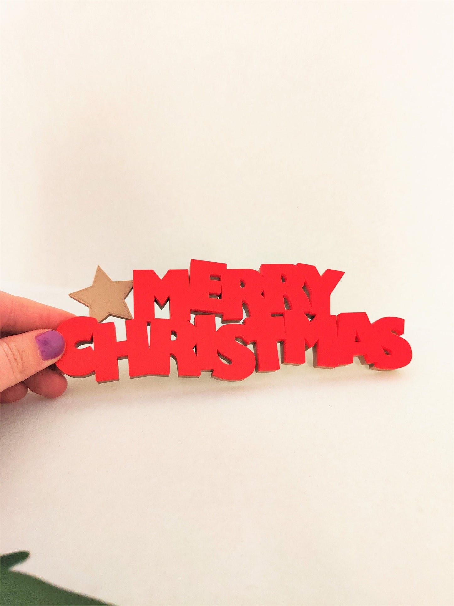 Merry Christmas sign | Christmas star | Holidays home decor | book shelf decoration for Christmas