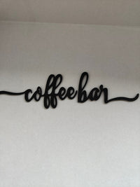 coffee bar sign