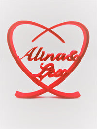 Love Custom Sign | Personalized Name Sign | Heart for couples| Valentine's Day gift| wedding gift| Love Home Decor | Anniversary Gift
