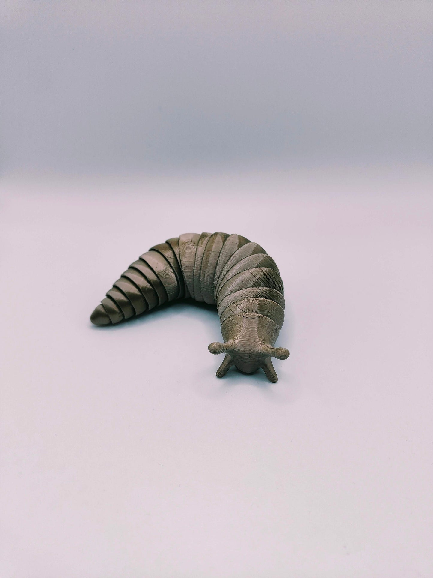 Slug Fidget Toy | 3D Printed Worm Fidget Desk Toy | Friendly Articulated Wiggly Slug