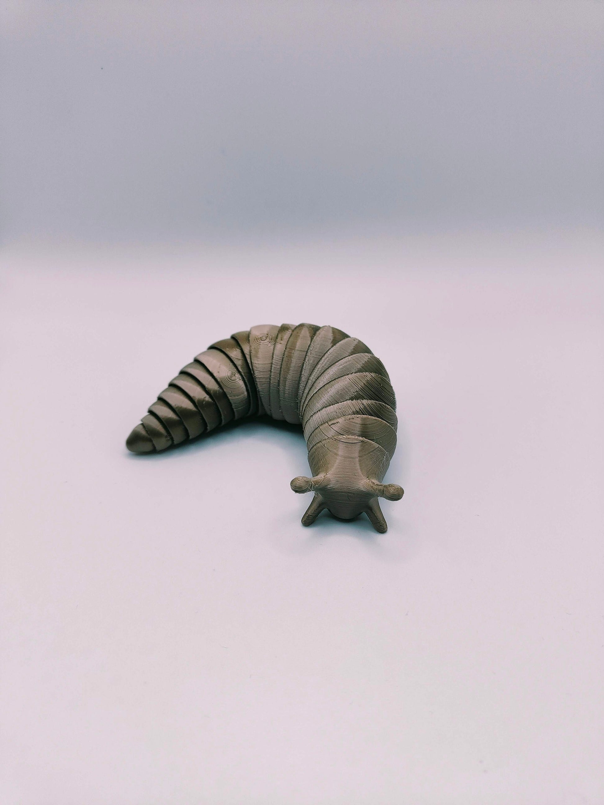 Slug Fidget Toy | 3D Printed Worm Fidget Desk Toy | Friendly Articulated Wiggly Slug