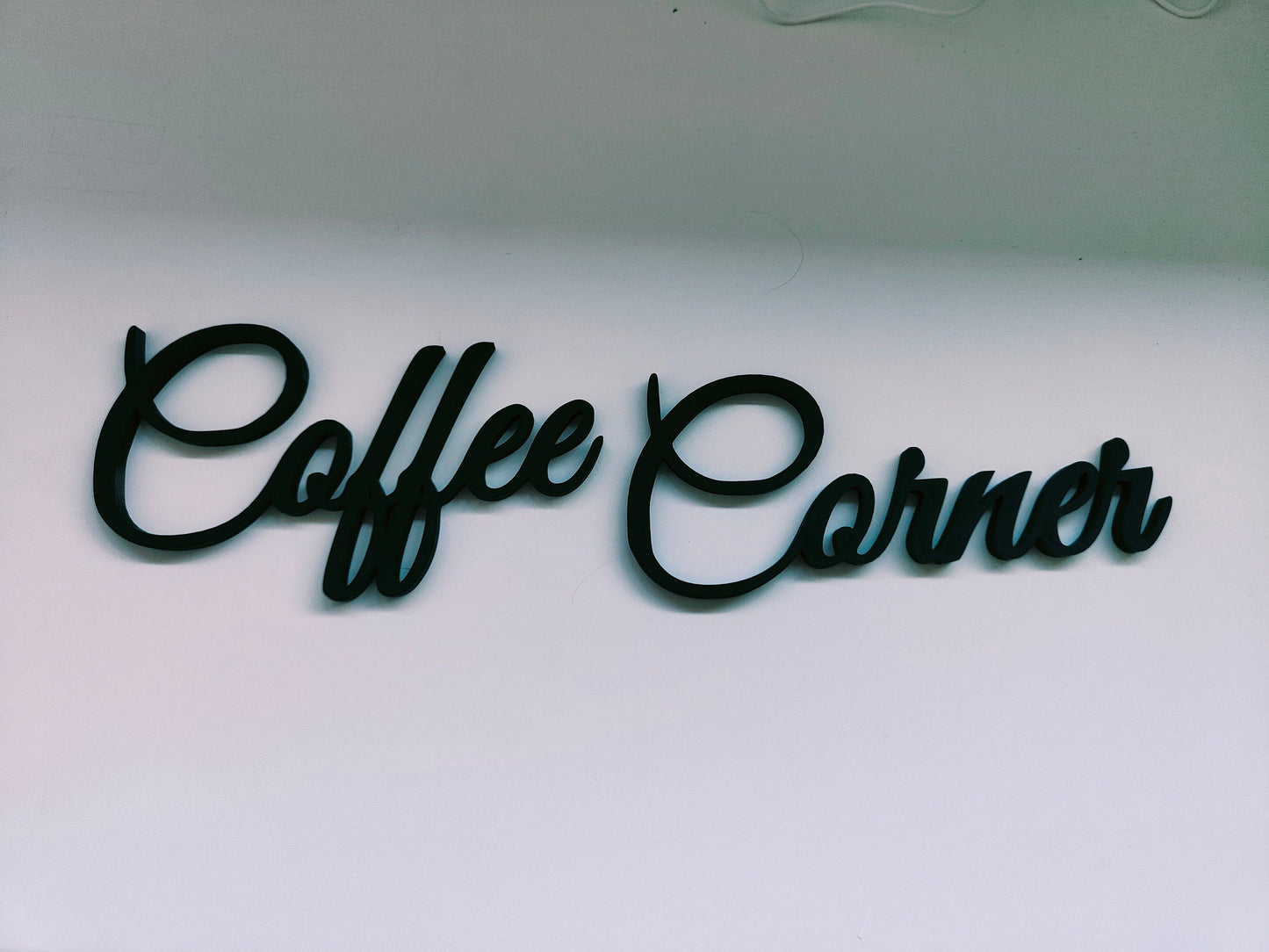 Coffee corner sign, wall plastic sign, coffee sign, gift for coffee lover, coffee bar decoration