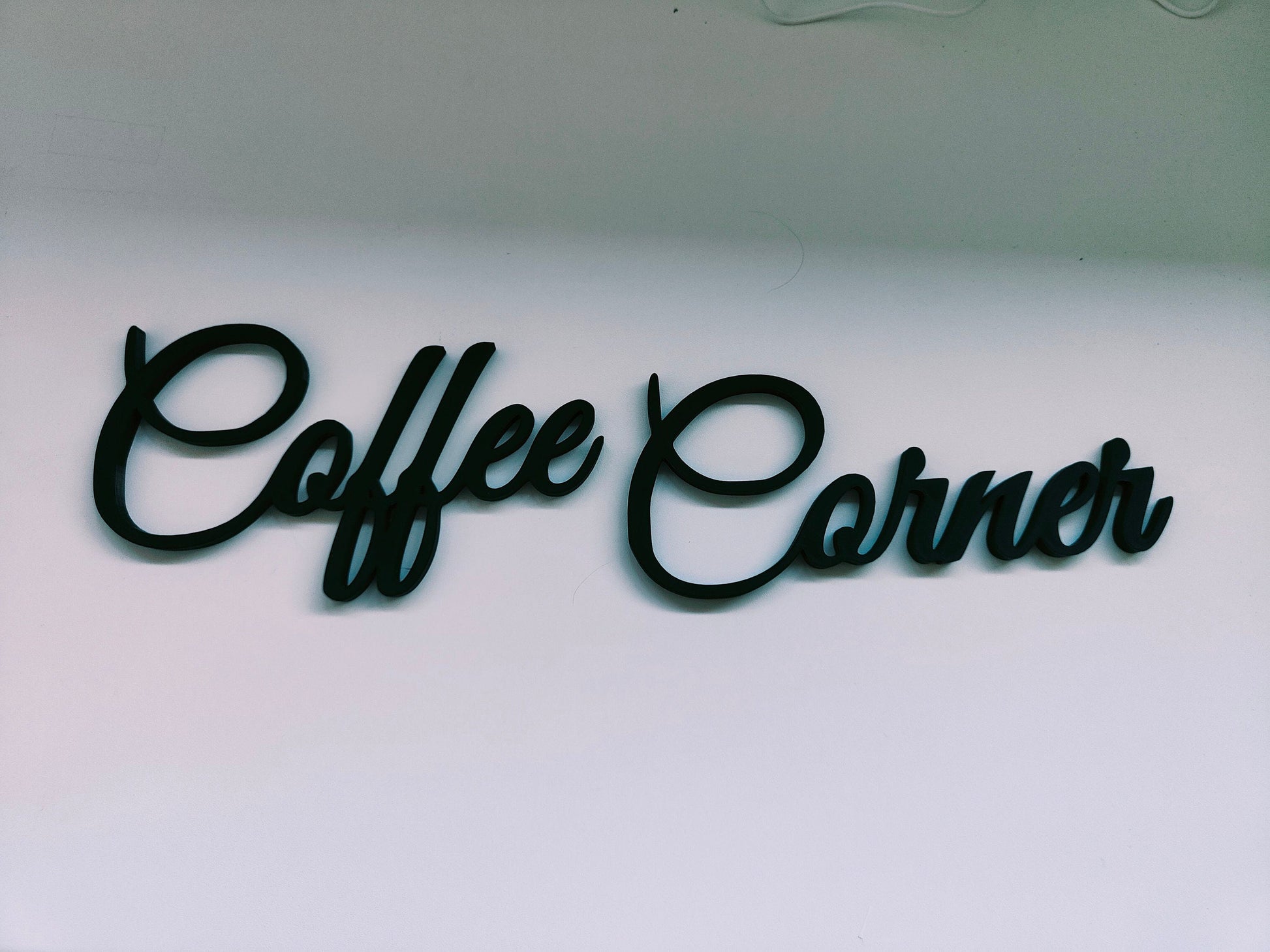 Coffee corner sign, wall plastic sign, coffee sign, gift for coffee lover, coffee bar decoration