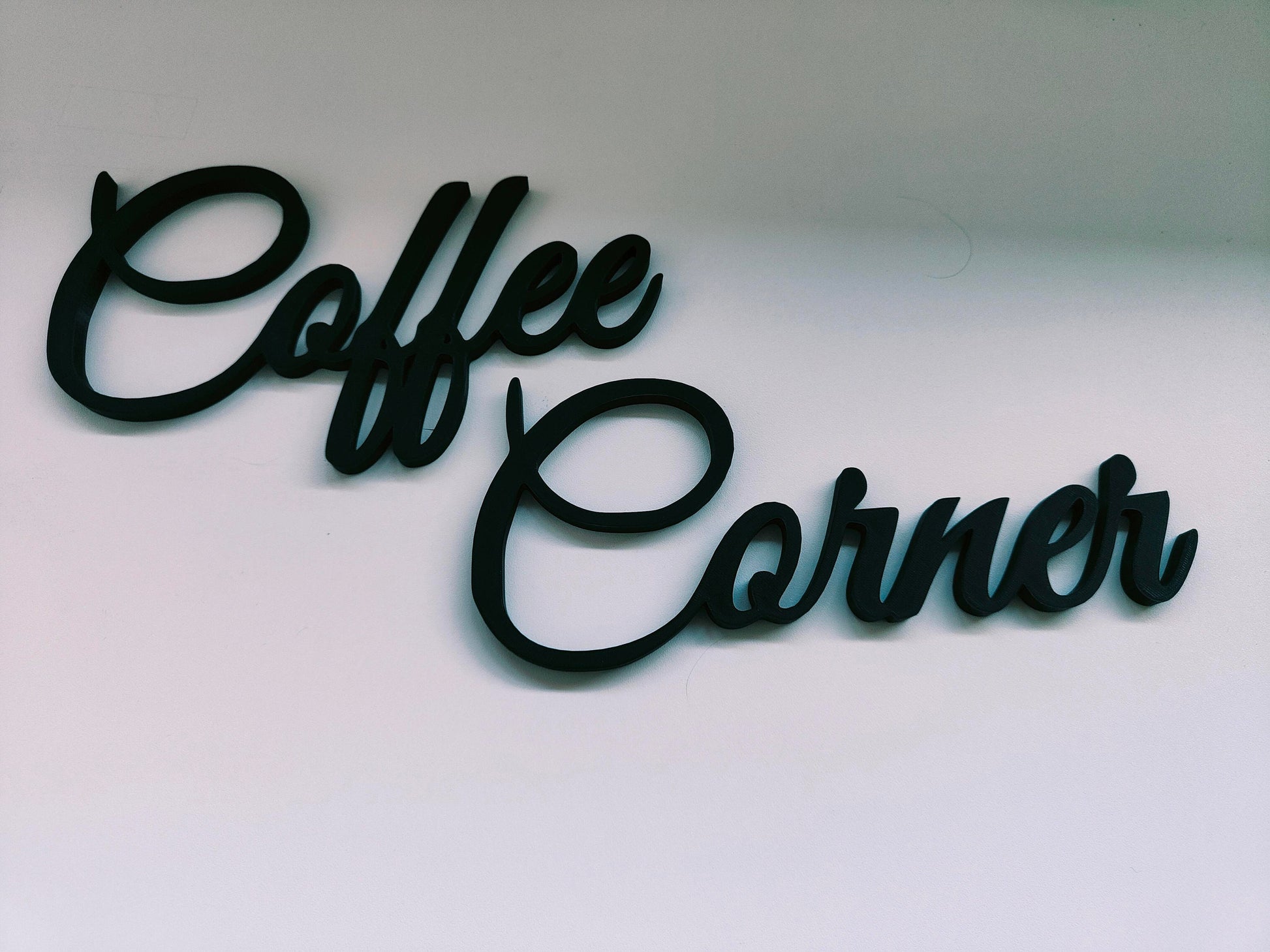 Coffee corner sign, wall plastic sign, coffee sign, gift for coffee lover, coffee bar decoration