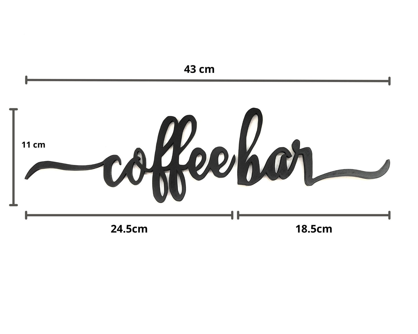 coffee bar sizes