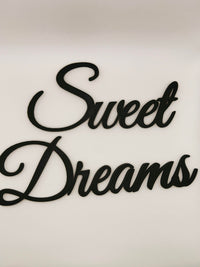 Sweet Dreams sign, wall plastic sign, bedroom / nursery sign, housewarming gift