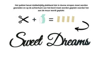 Sweet Dreams sign, wall plastic sign, bedroom / nursery sign, housewarming gift