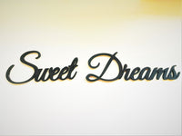 Sweet Dreams sign, wall plastic sign, bedroom / nursery sign, housewarming gift