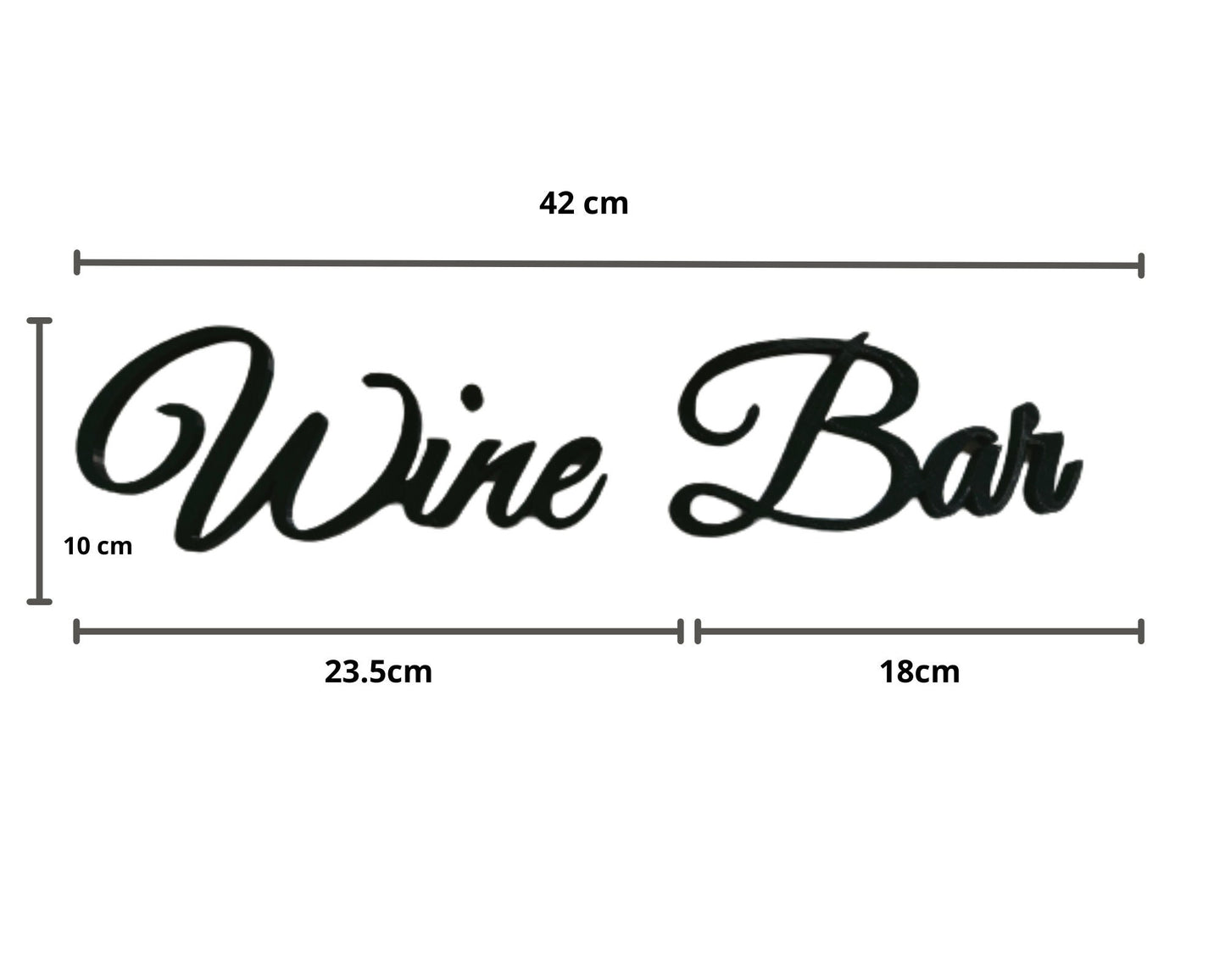 Wine bar sign, wall plastic sign, kitchen bar sign, sign home decor, 3D printed