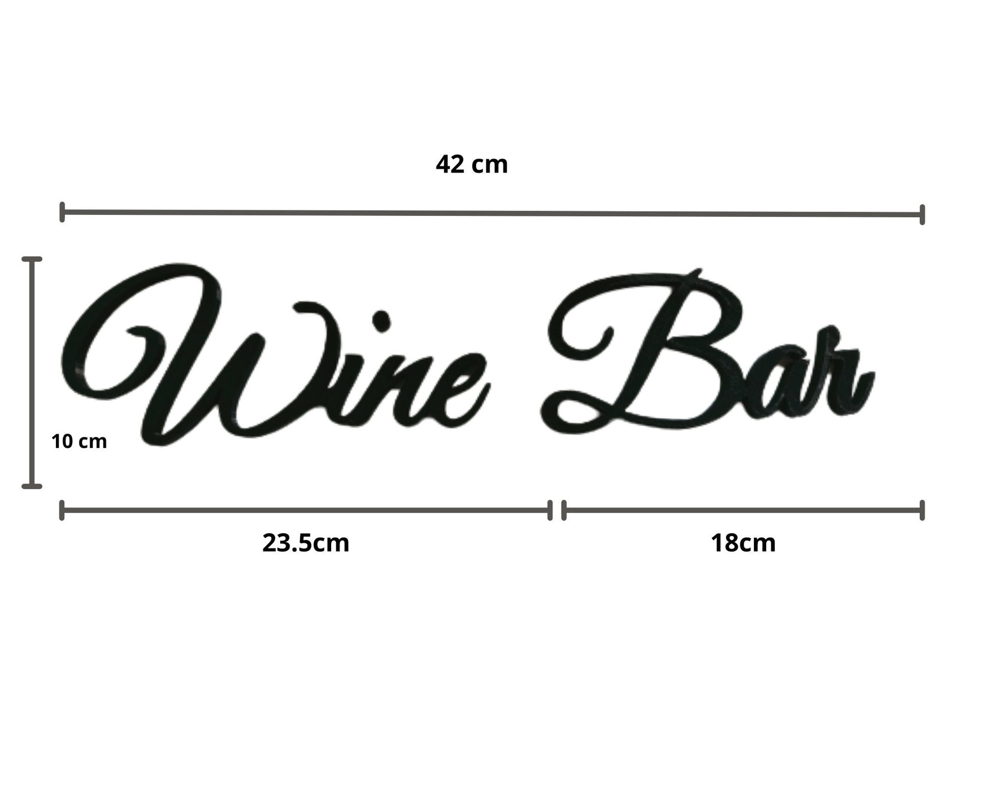 Wine bar sign, wall plastic sign, kitchen bar sign, sign home decor, 3D printed