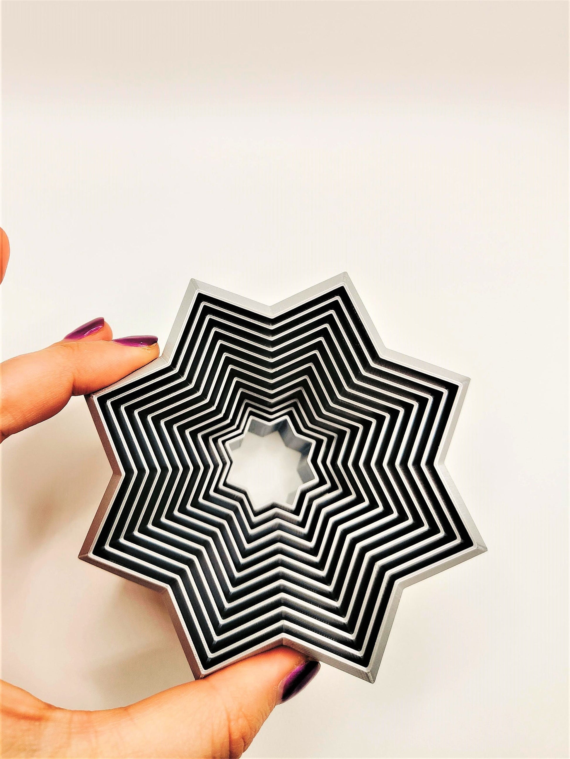Star Tornado Fidget Toy | 3D Printed Fidget Desk Toy | Sensory | ASMR | ADHD Tinker Toy, Autism Tool | Fractal anxiety tool | Stress Relieve