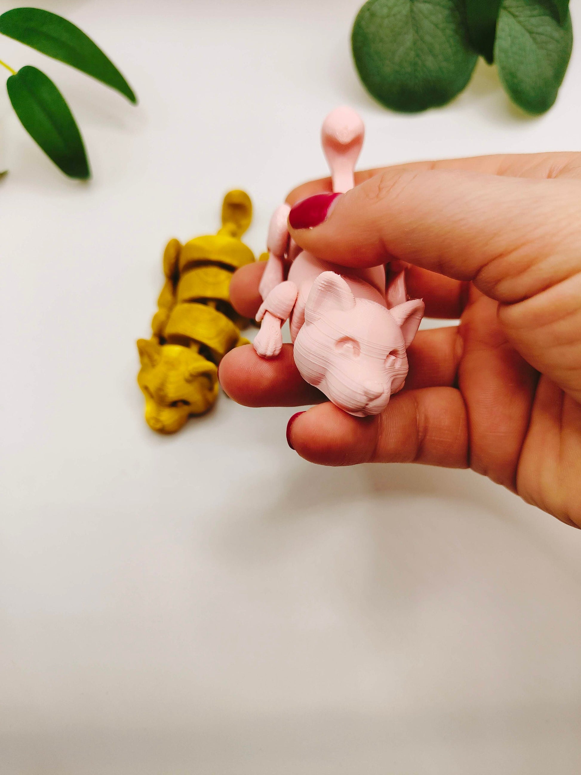 The Lazy Dog, Flexi Articulated Animal, Toy, Home Decor, Dog Ornament, Desk Pet, Unique Toy - 3D Printed - Fidget Toy