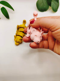 The Lazy Dog, Flexi Articulated Animal, Toy, Home Decor, Dog Ornament, Desk Pet, Unique Toy - 3D Printed - Fidget Toy