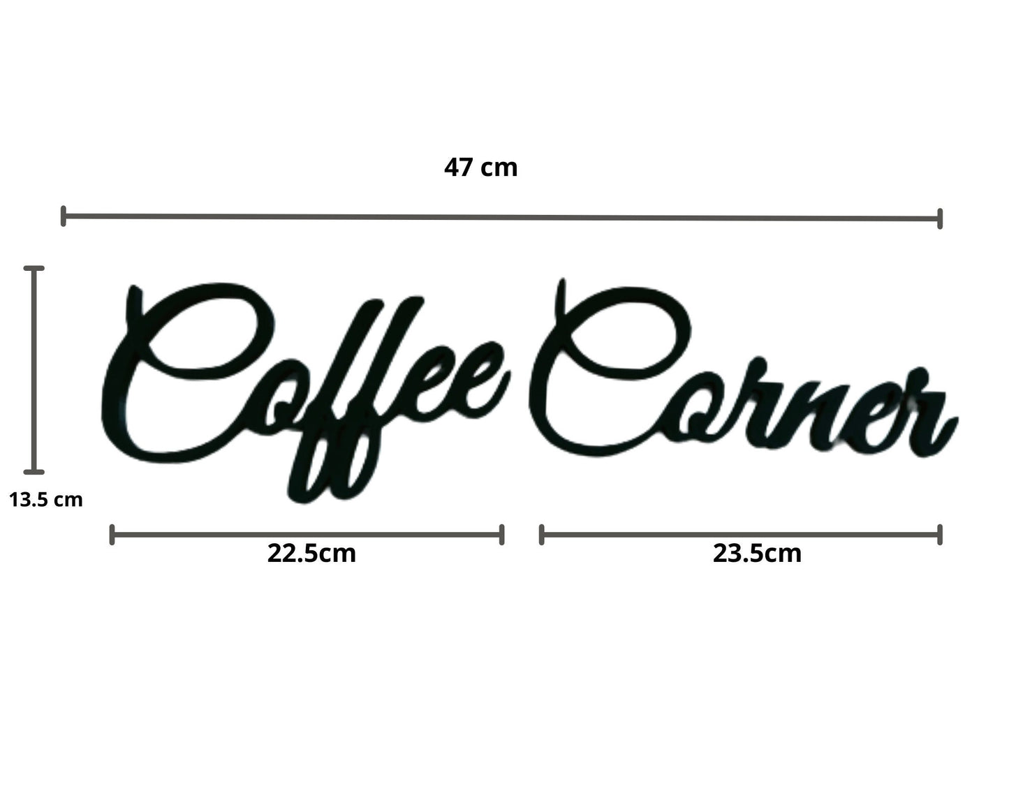 Coffee corner sign, wall plastic sign, coffee sign, gift for coffee lover, coffee bar decoration