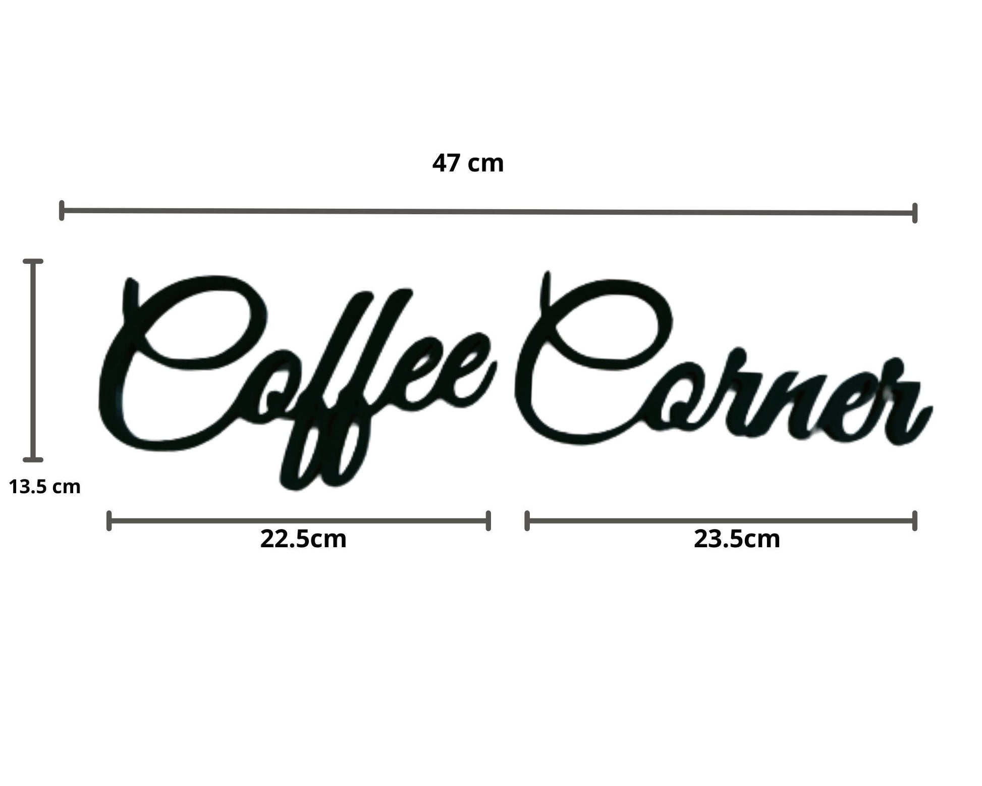Coffee corner sign, wall plastic sign, coffee sign, gift for coffee lover, coffee bar decoration