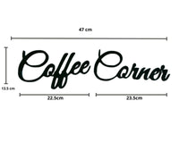Coffee corner sign, wall plastic sign, coffee sign, gift for coffee lover, coffee bar decoration
