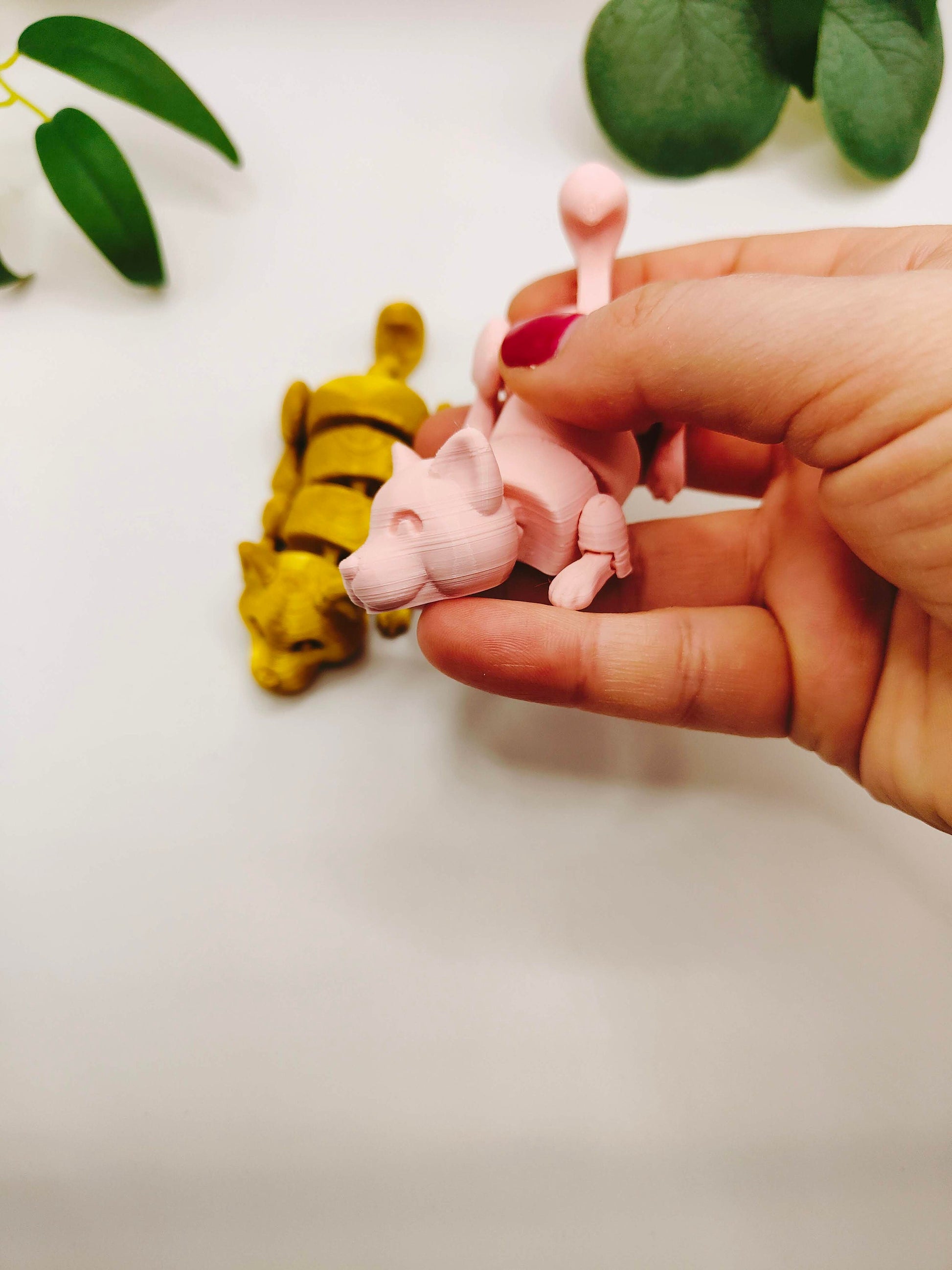 The Lazy Dog, Flexi Articulated Animal, Toy, Home Decor, Dog Ornament, Desk Pet, Unique Toy - 3D Printed - Fidget Toy