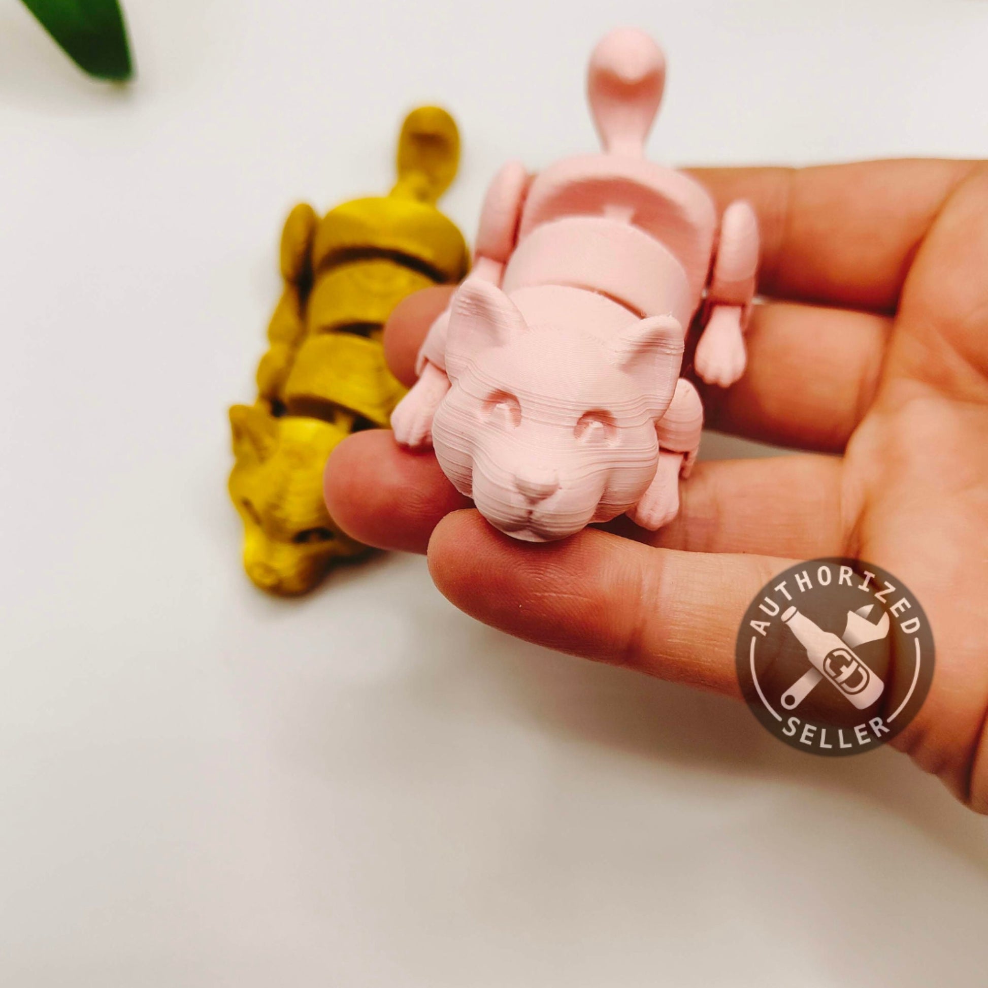 The Lazy Dog, Flexi Articulated Animal, Toy, Home Decor, Dog Ornament, Desk Pet, Unique Toy - 3D Printed - Fidget Toy