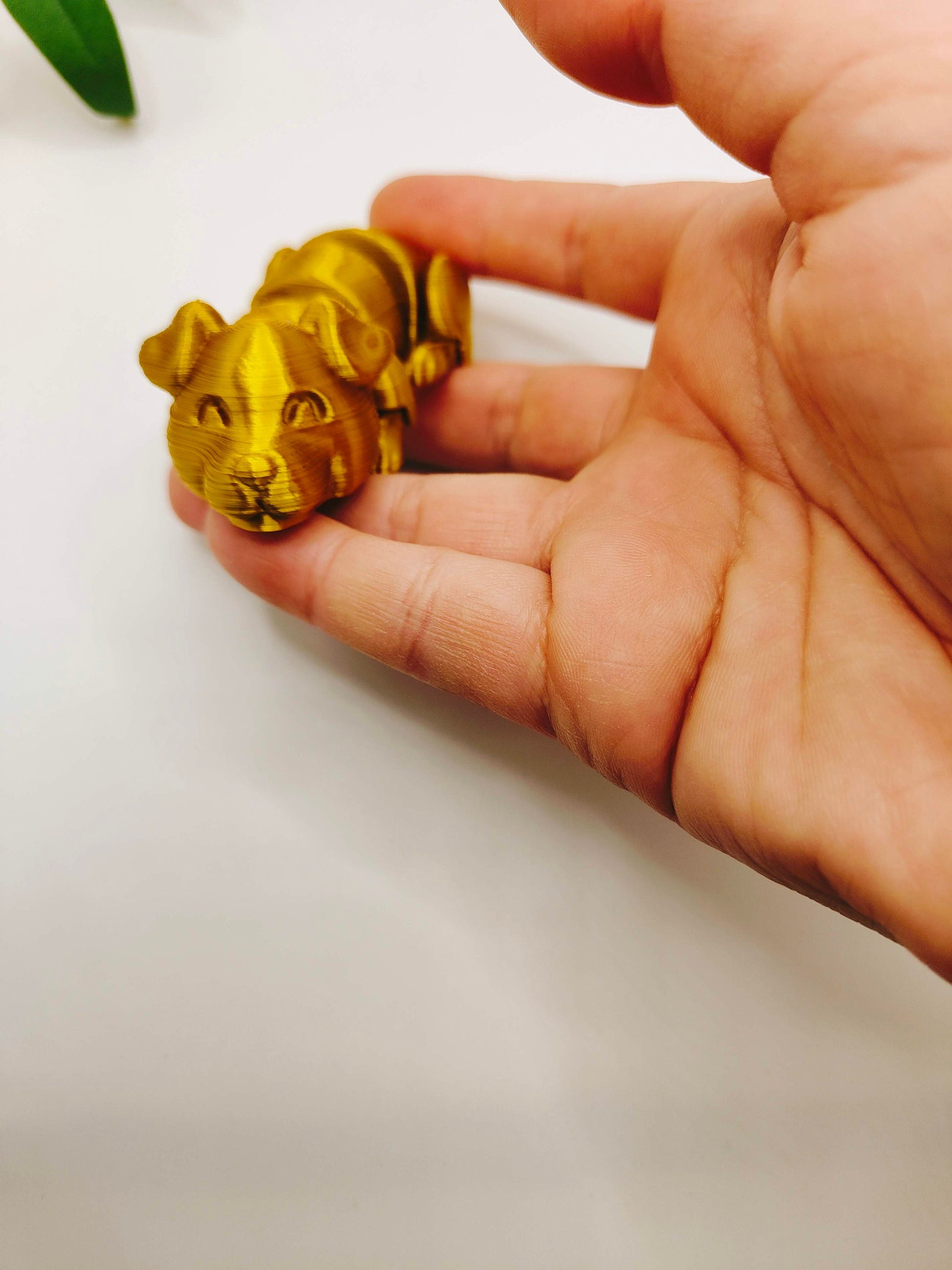 The Lazy Dog, Flexi Articulated Animal, Toy, Home Decor, Dog Ornament, Desk Pet, Unique Toy - 3D Printed - Fidget Toy