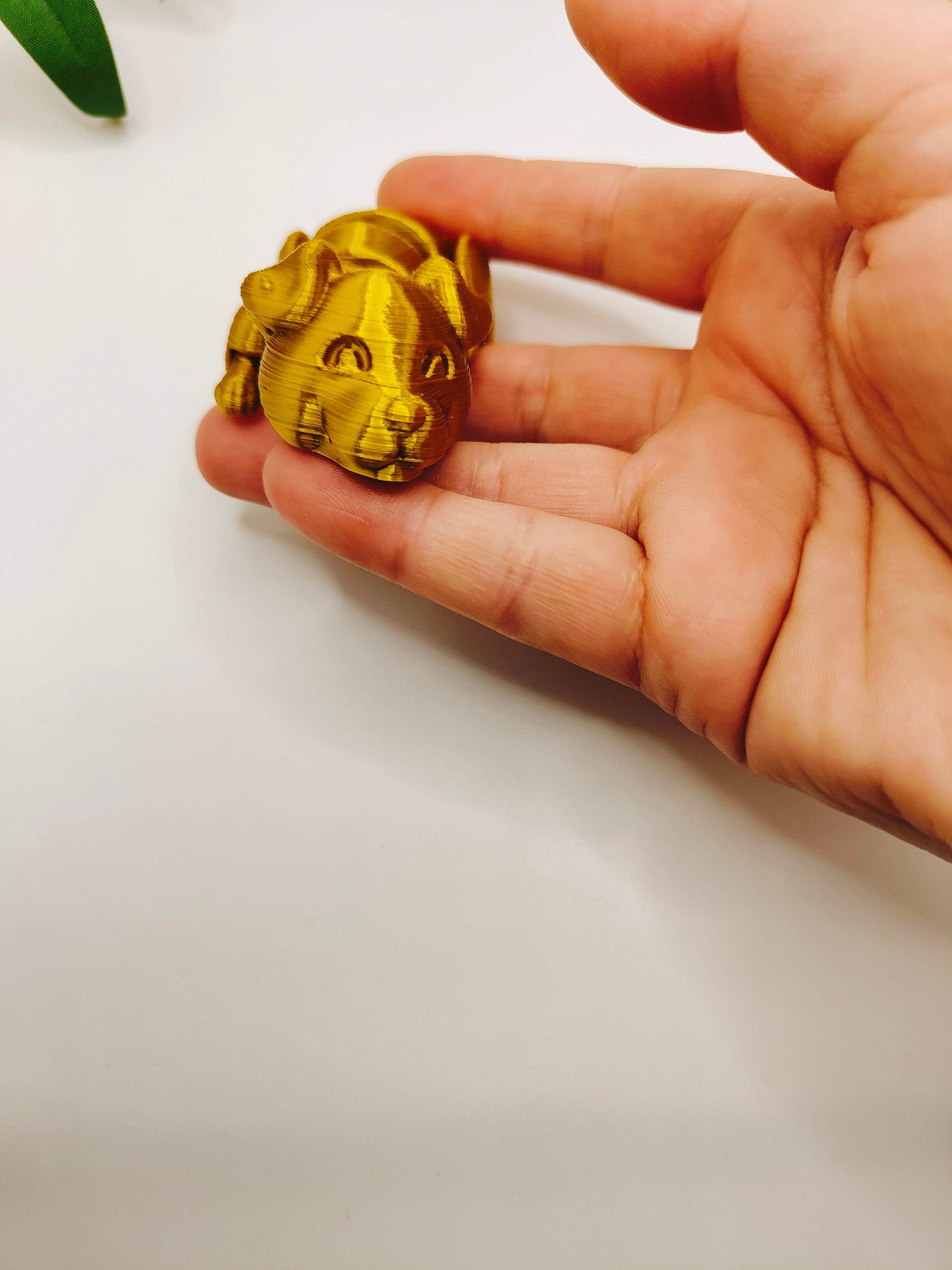 The Lazy Dog, Flexi Articulated Animal, Toy, Home Decor, Dog Ornament, Desk Pet, Unique Toy - 3D Printed - Fidget Toy
