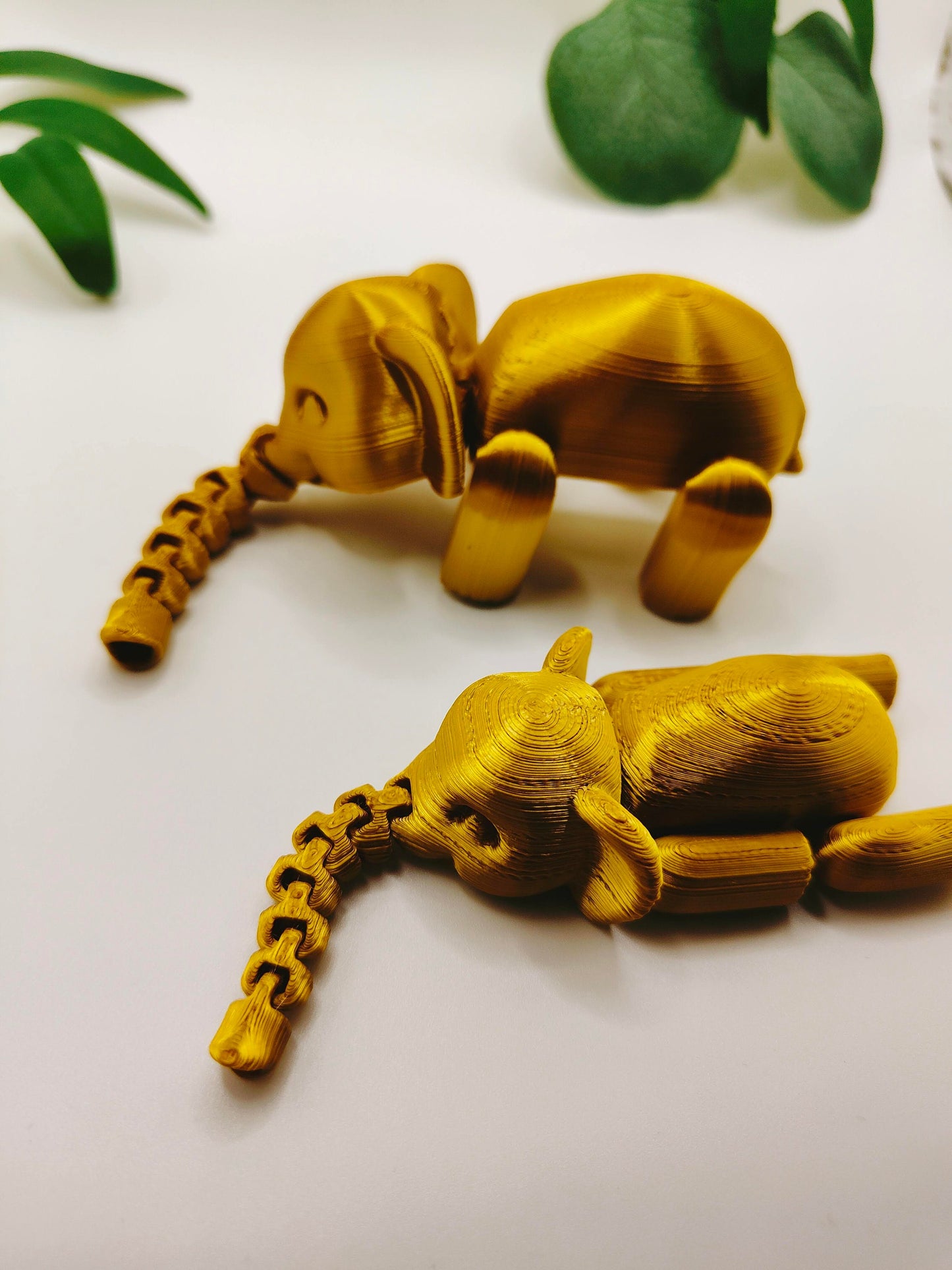FLEXIPHANT, Flexi Articulated Animal, Toy, Home Decor, Elephant Ornament, Desk Pet, Unique Toy - 3D Printed - Fidget Toy