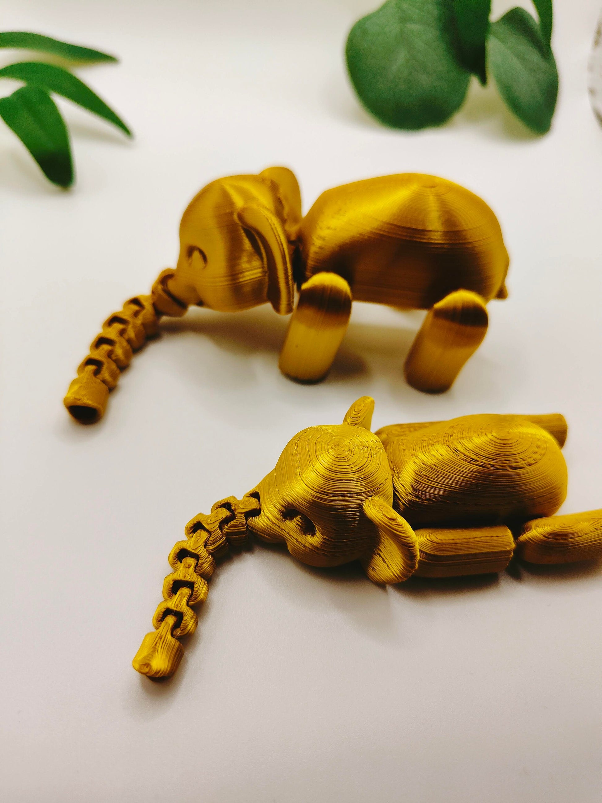 FLEXIPHANT, Flexi Articulated Animal, Toy, Home Decor, Elephant Ornament, Desk Pet, Unique Toy - 3D Printed - Fidget Toy