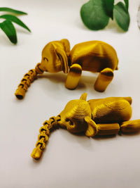FLEXIPHANT, Flexi Articulated Animal, Toy, Home Decor, Elephant Ornament, Desk Pet, Unique Toy - 3D Printed - Fidget Toy