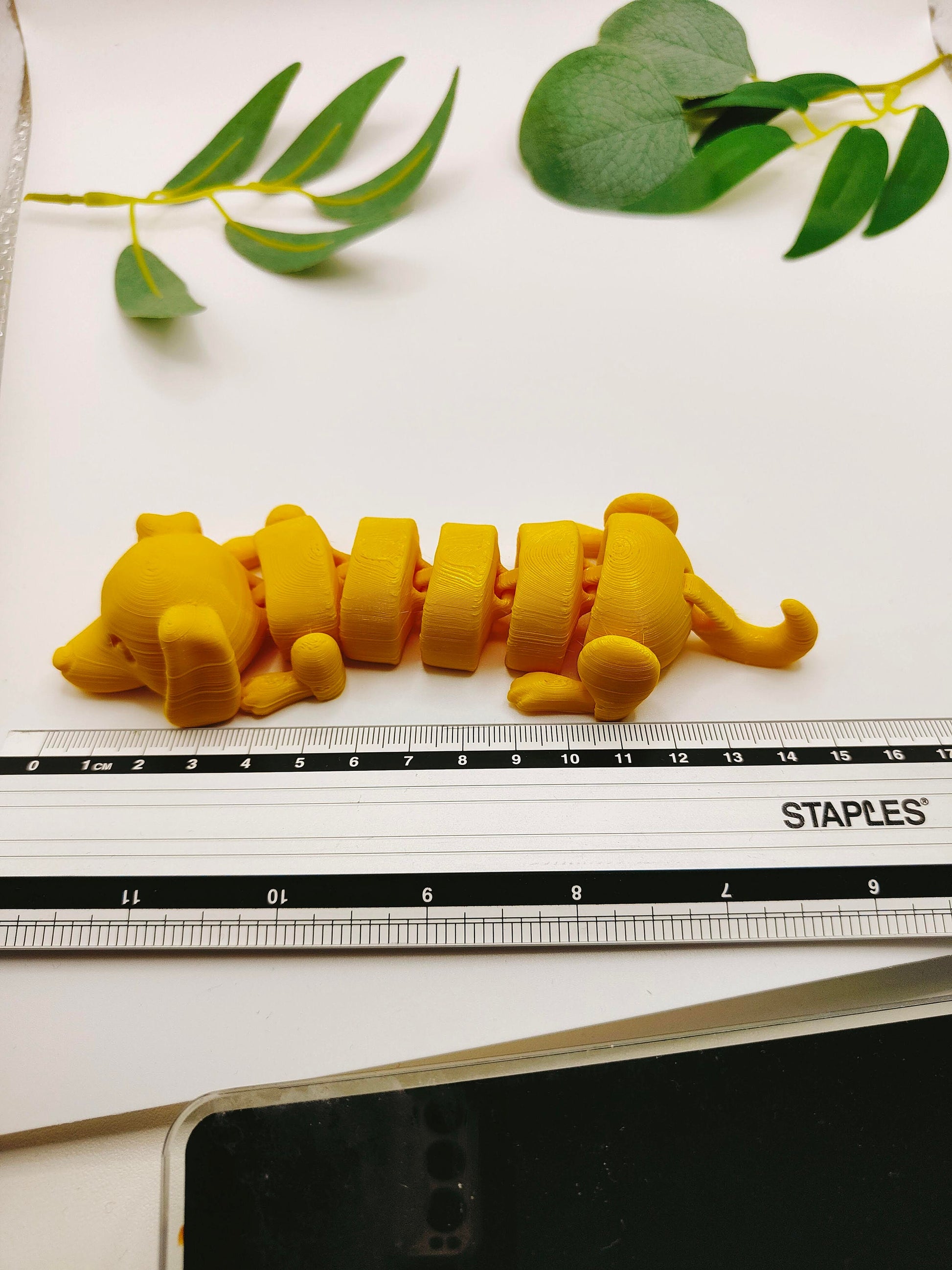 The Lazy Dog, Flexi Articulated Animal, Dachshund Toy, Home Decor, Dog Ornament, Desk Pet, Unique Toy - 3D Printed - Fidget Toy