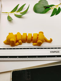 The Lazy Dog, Flexi Articulated Animal, Dachshund Toy, Home Decor, Dog Ornament, Desk Pet, Unique Toy - 3D Printed - Fidget Toy