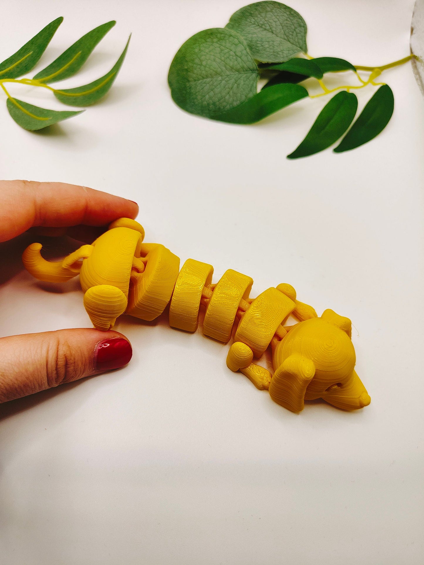The Lazy Dog, Flexi Articulated Animal, Dachshund Toy, Home Decor, Dog Ornament, Desk Pet, Unique Toy - 3D Printed - Fidget Toy