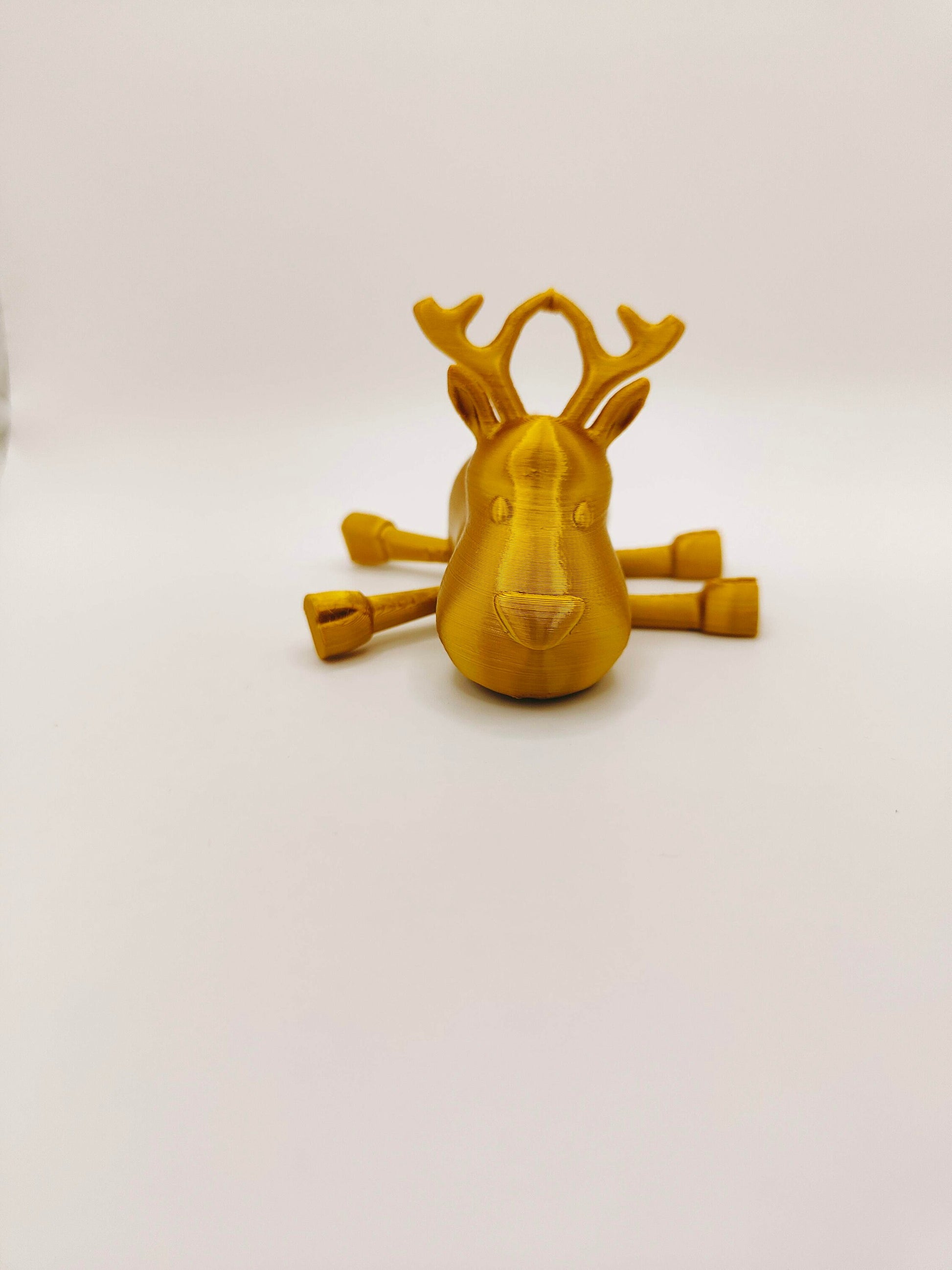 3D Printed reindeer Christmas articulated Fidget toy| deer christmas tree decoration| Flexible 3D Printed Fidget Toy - Desk - Stress Toy