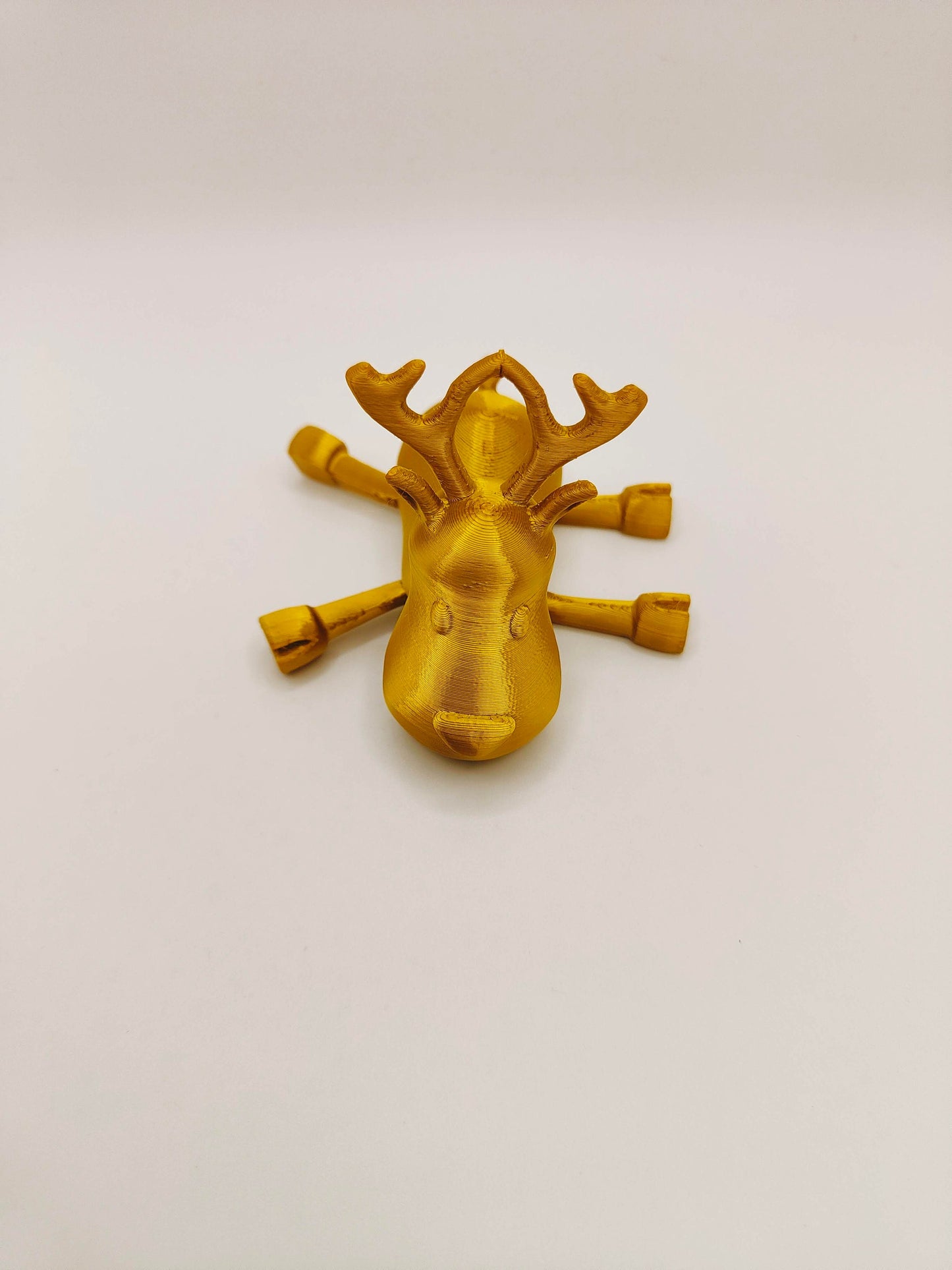 3D Printed reindeer Christmas articulated Fidget toy| deer christmas tree decoration| Flexible 3D Printed Fidget Toy - Desk - Stress Toy