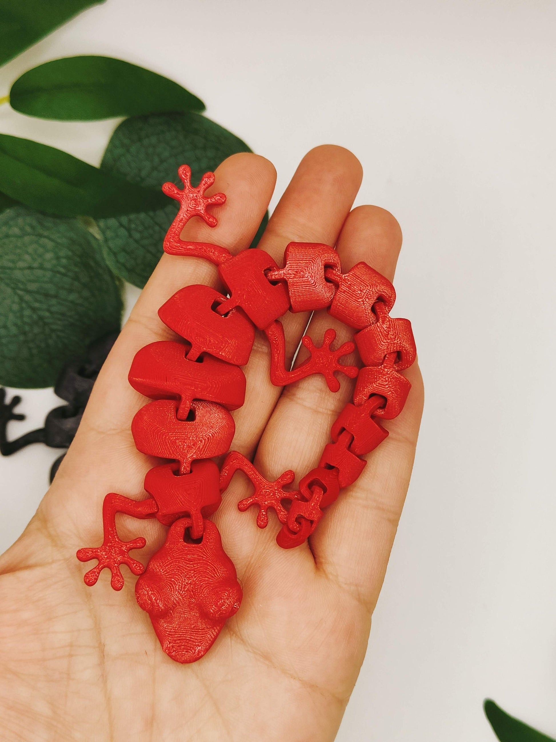 3D Printed Articulated Lizard | Flexible 3D Printed Fidget Toy - Desk - Stress Toy