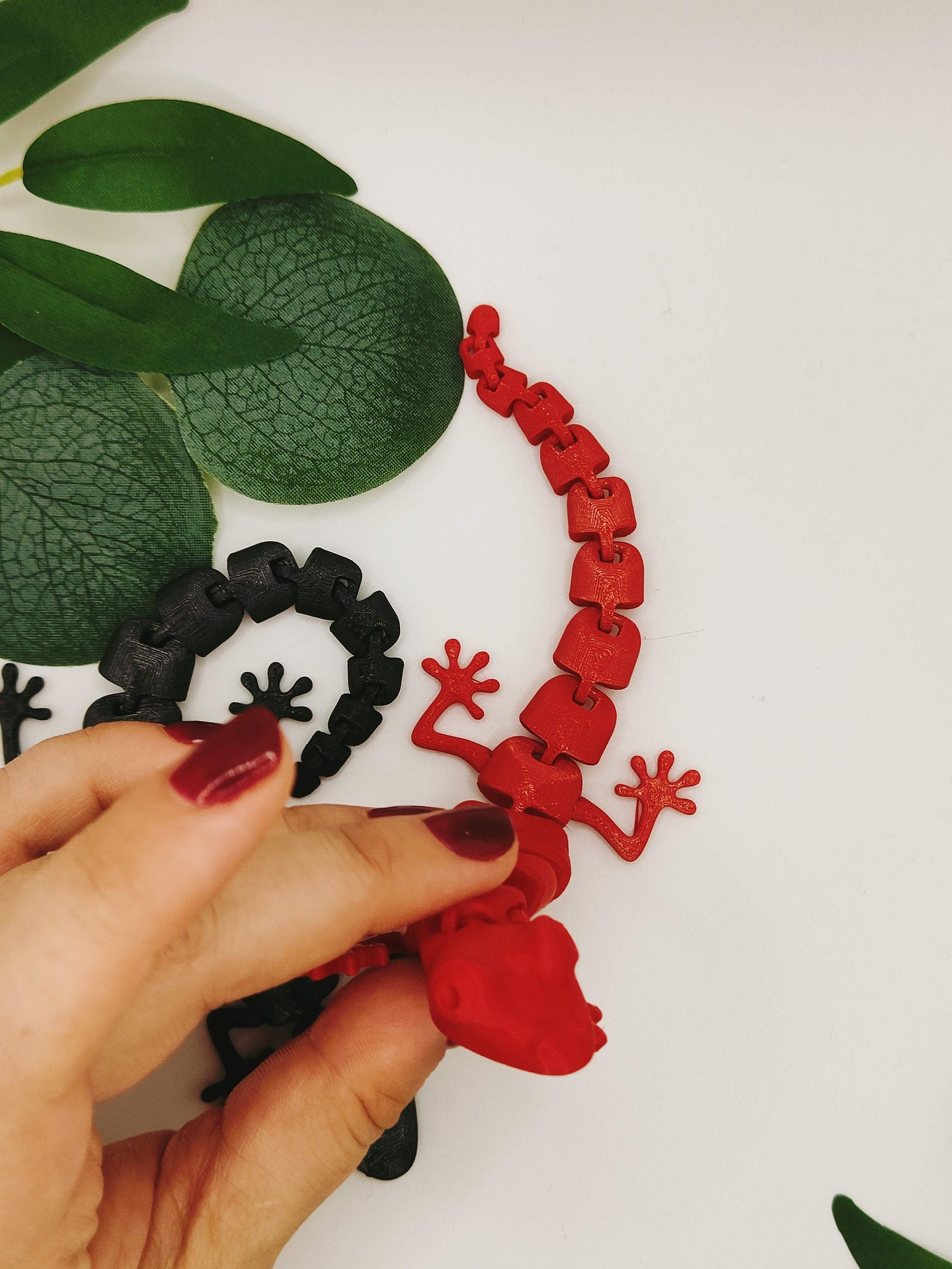 3D Printed Articulated Lizard | Flexible 3D Printed Fidget Toy - Desk - Stress Toy