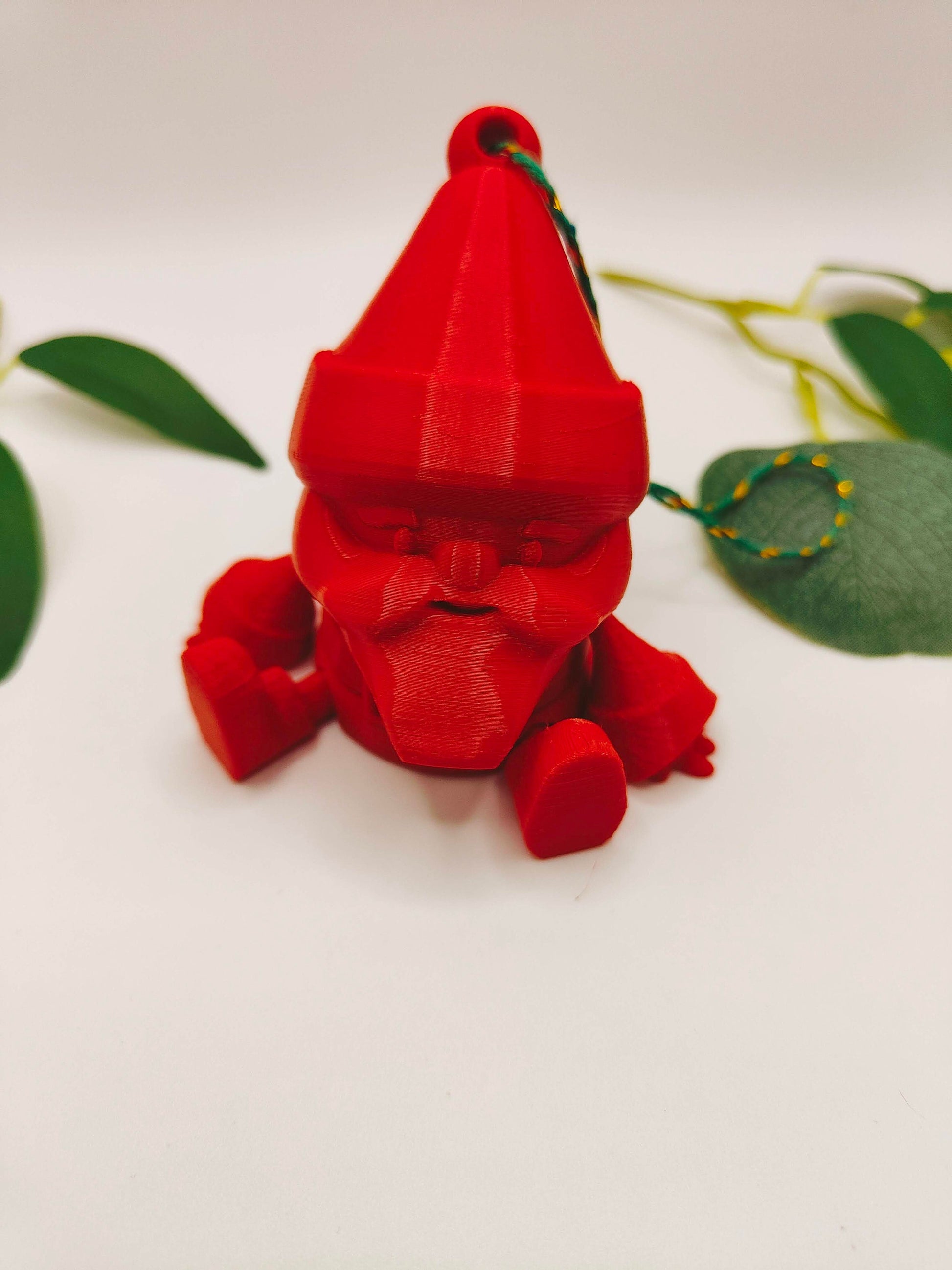 3D Printed Santa Claus Christmas articulated Fidget toy | christmas tree decoration| Flexible 3D Printed Fidget Toy - Desk - Stress Toy