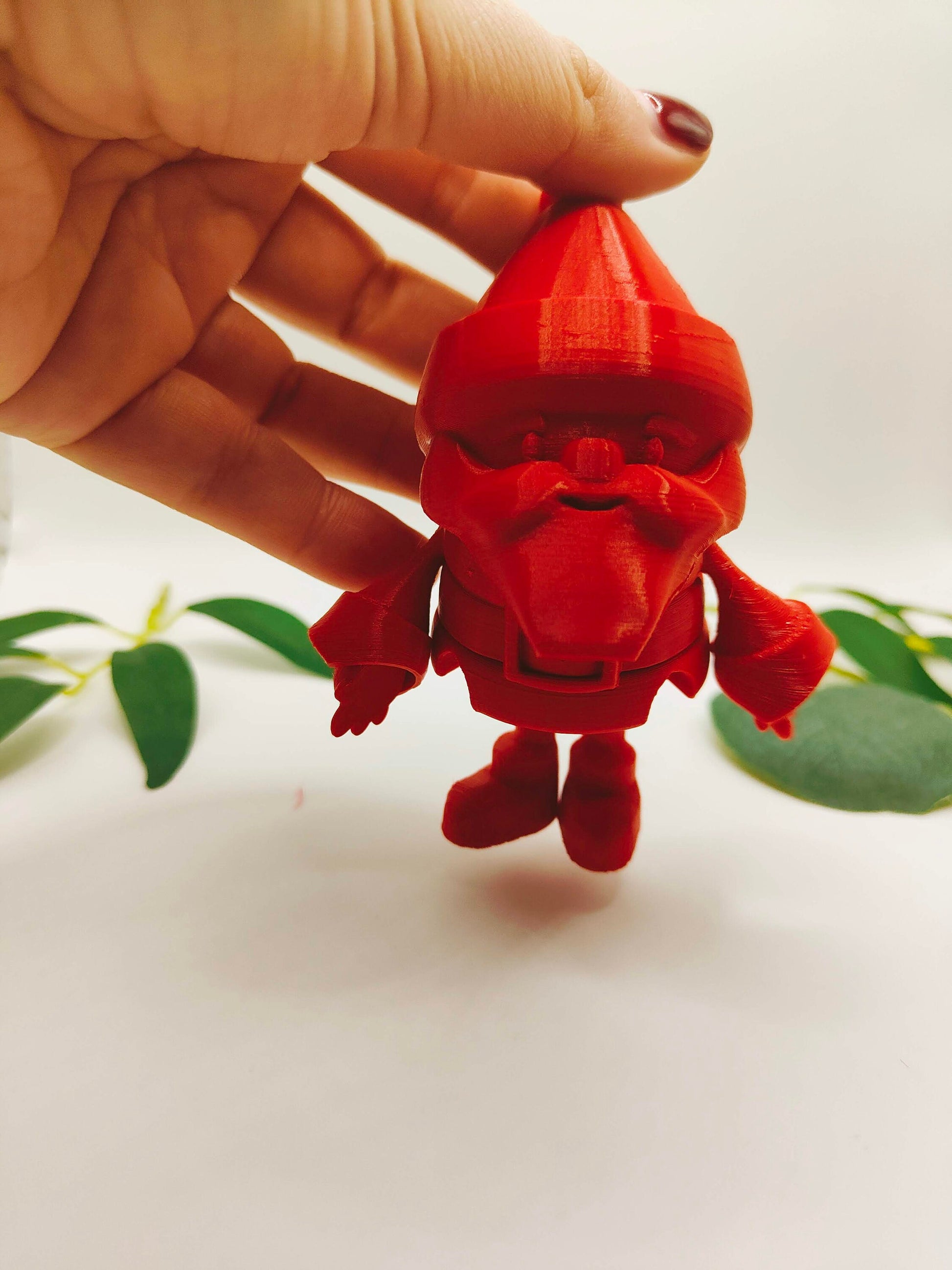 3D Printed Santa Claus Christmas articulated Fidget toy | christmas tree decoration| Flexible 3D Printed Fidget Toy - Desk - Stress Toy