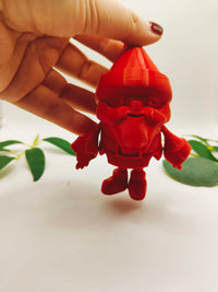 3D Printed Santa Claus Christmas articulated Fidget toy | christmas tree decoration| Flexible 3D Printed Fidget Toy - Desk - Stress Toy