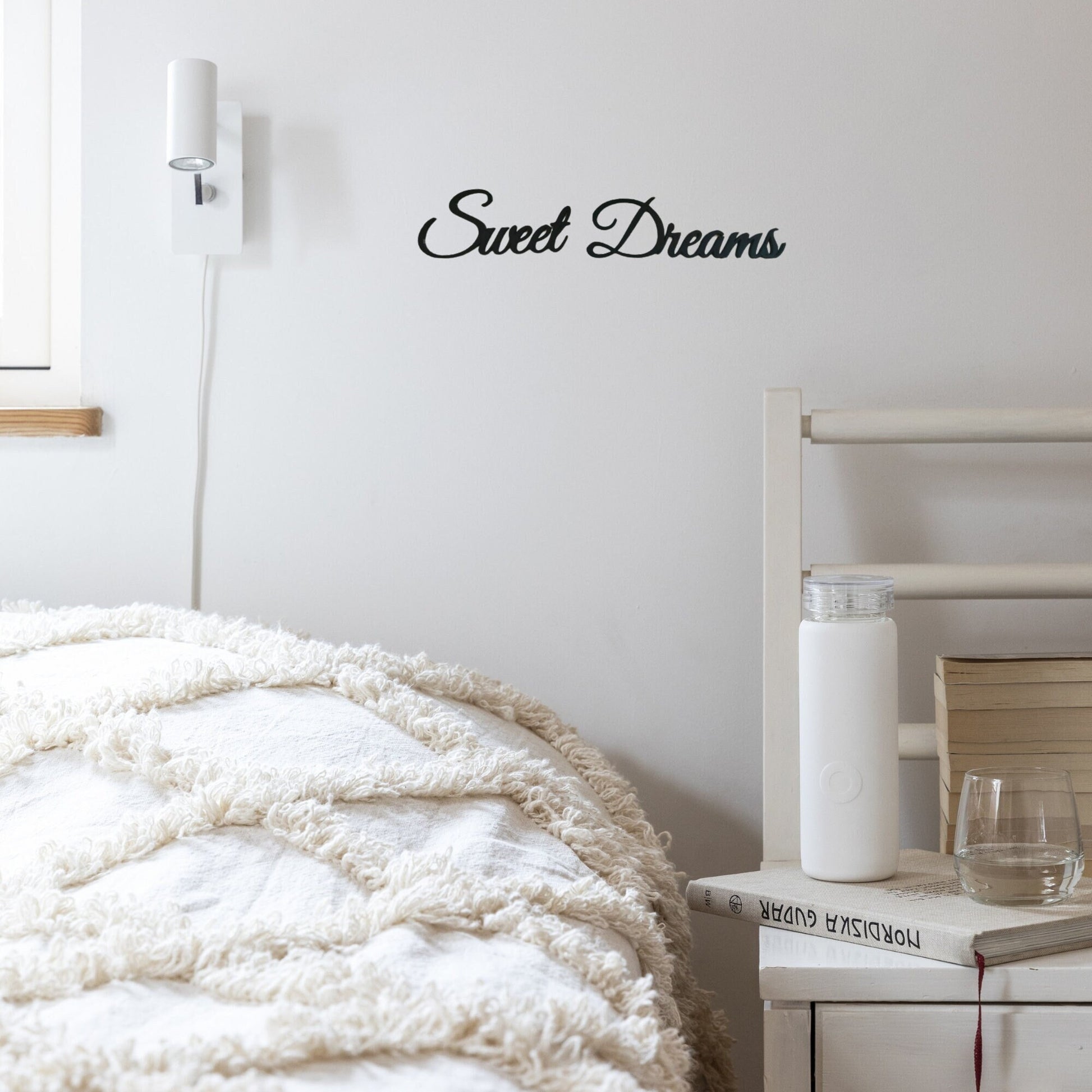 Sweet Dreams sign, wall plastic sign, bedroom / nursery sign, housewarming gift