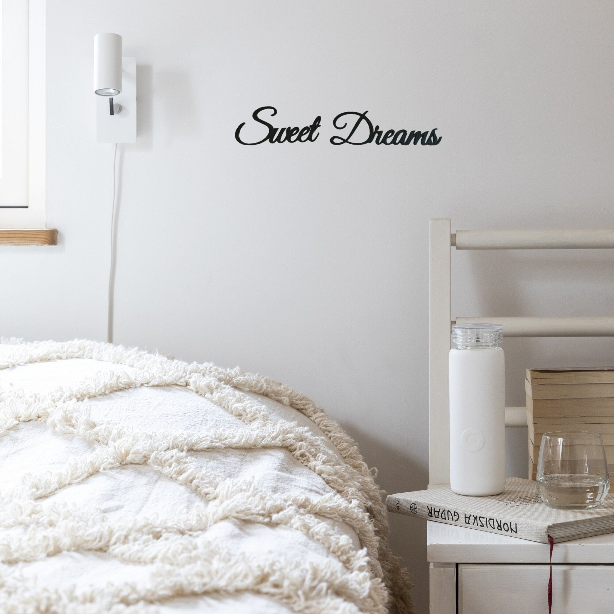 Sweet Dreams sign, wall plastic sign, bedroom / nursery sign, housewarming gift