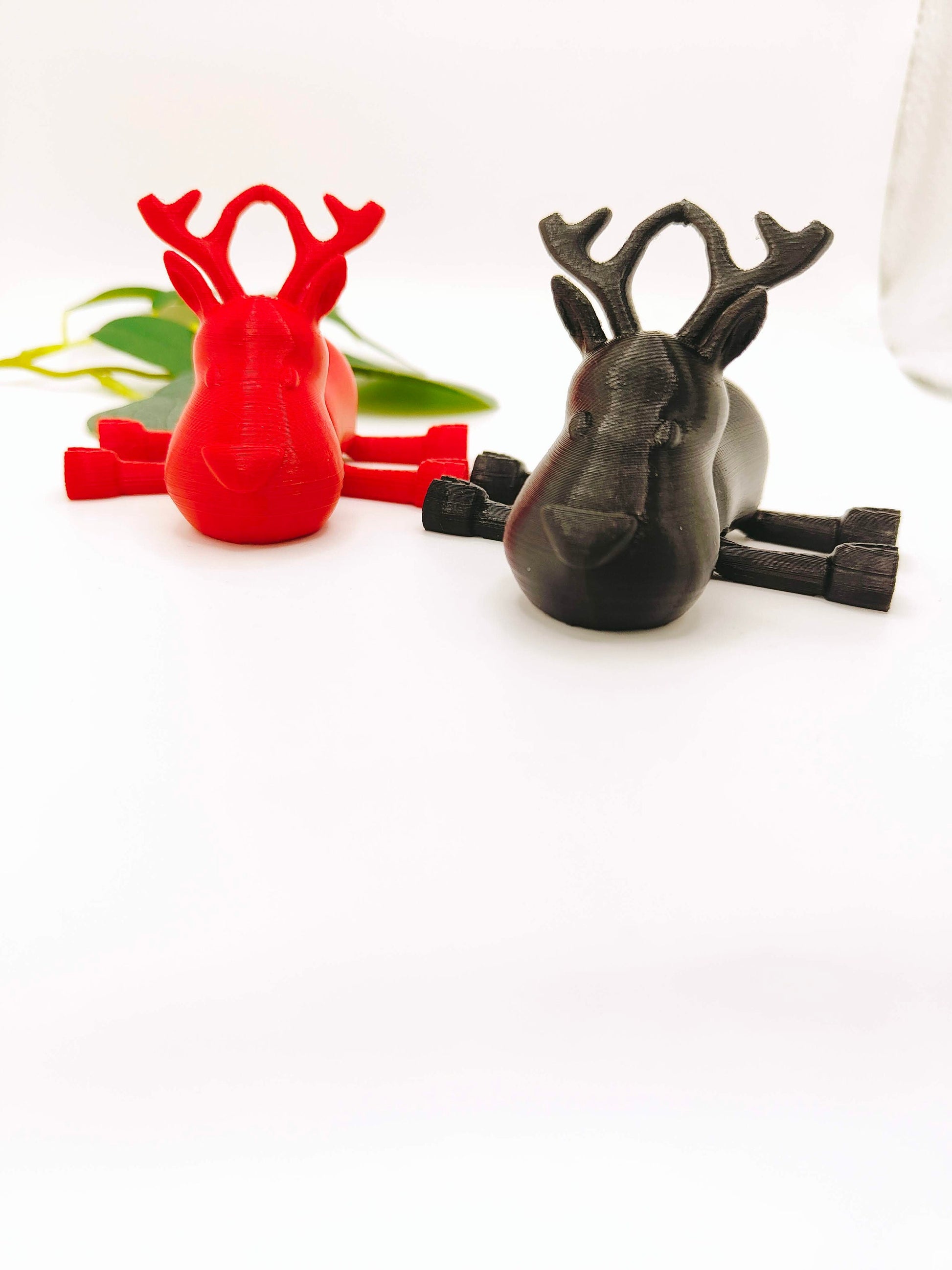 3D Printed reindeer Christmas articulated Fidget toy| deer christmas tree decoration| Flexible 3D Printed Fidget Toy - Desk - Stress Toy
