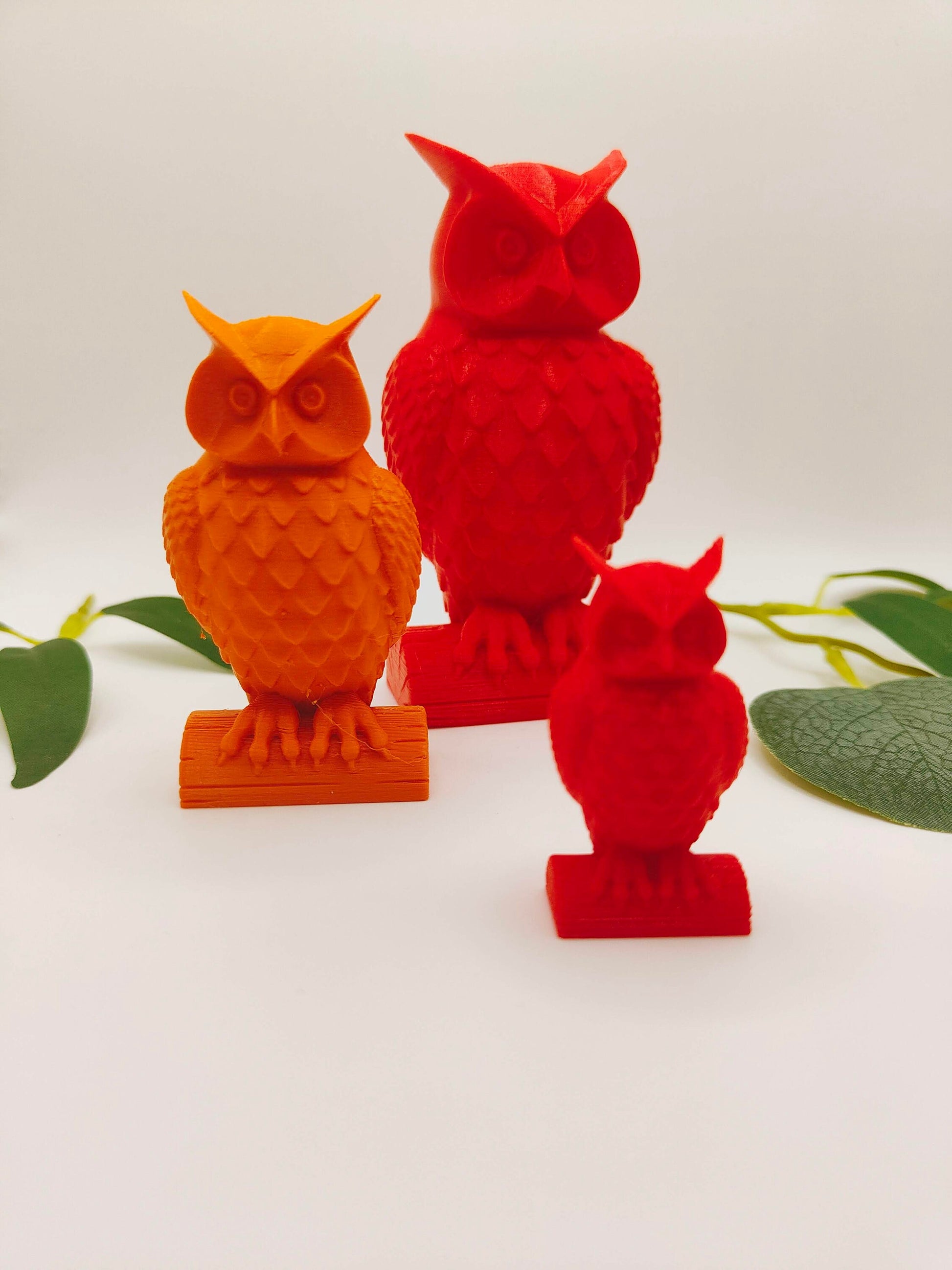 3d printed owl, statue/ornament, own figurine | cute owl interior decor
