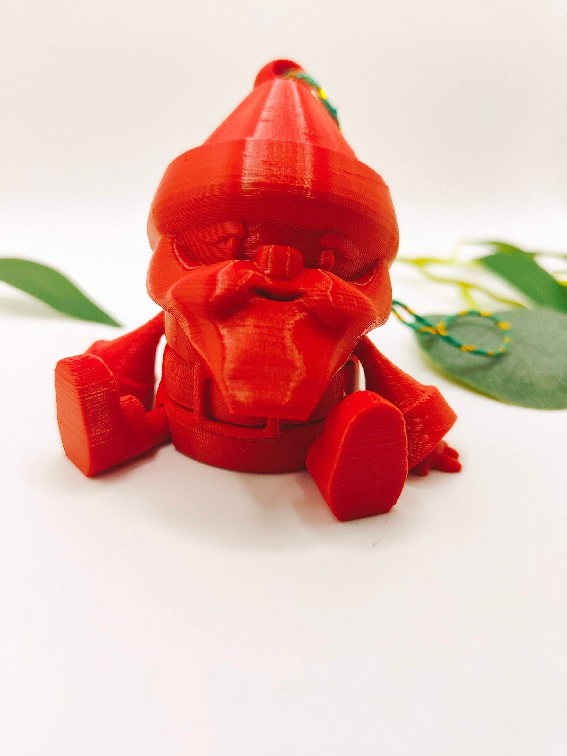 3D Printed Santa Claus Christmas articulated Fidget toy | christmas tree decoration| Flexible 3D Printed Fidget Toy - Desk - Stress Toy