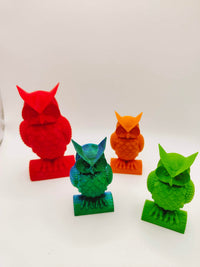 3d printed owl, statue/ornament, own figurine | cute owl interior decor