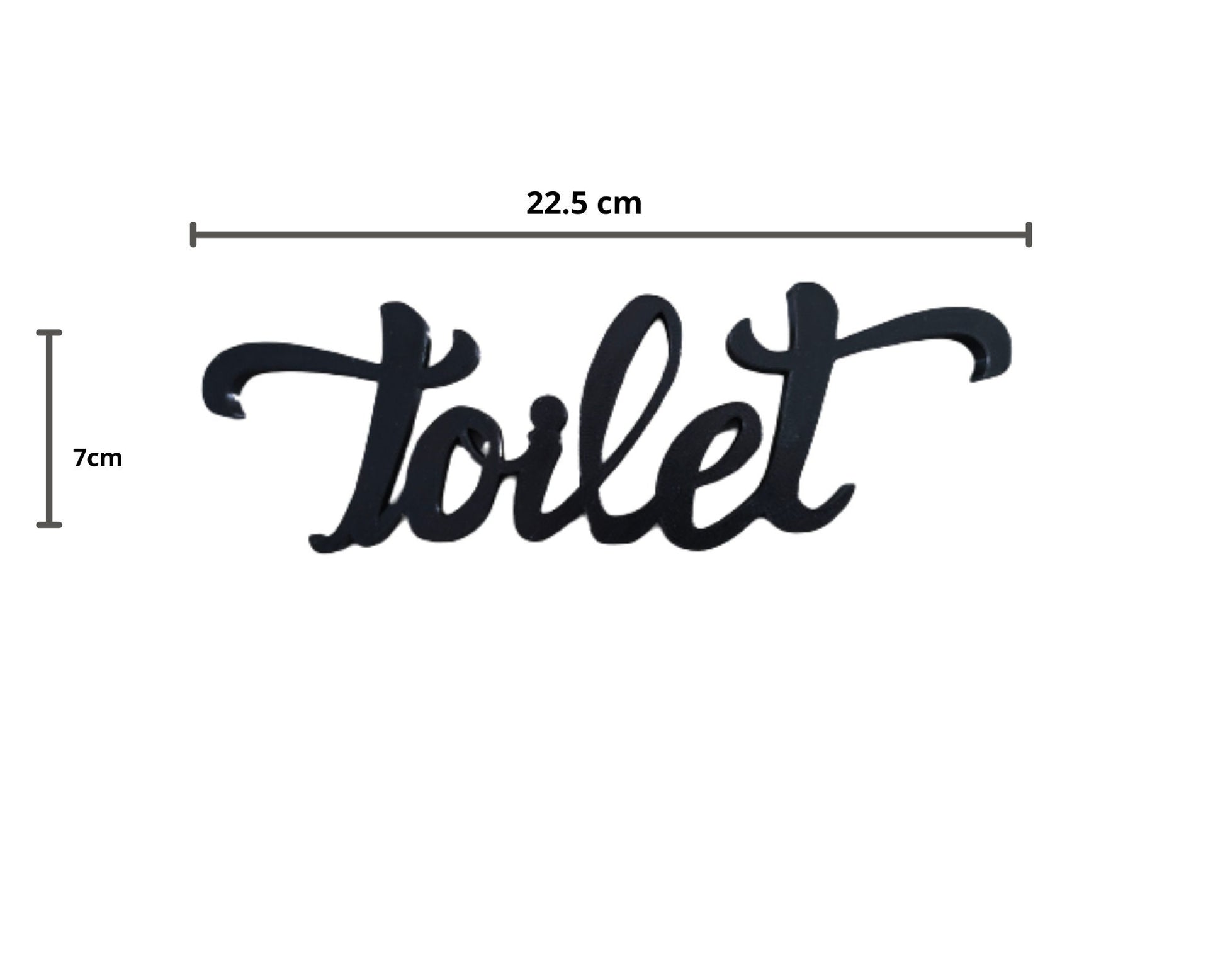 Toilet sign, door plastic sign, bathroom sign for your home, airbnb or your hotel