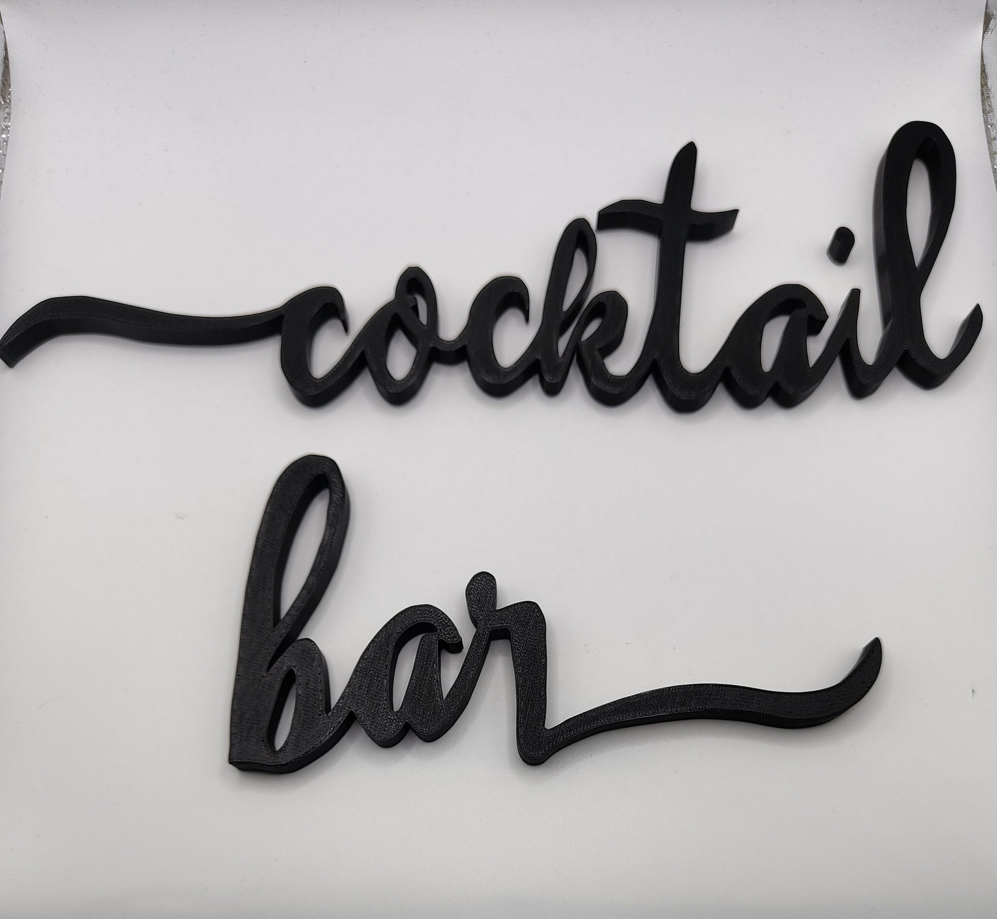 Cocktail bar sign, wall plastic sign, cocktail sign, kitchen decoration