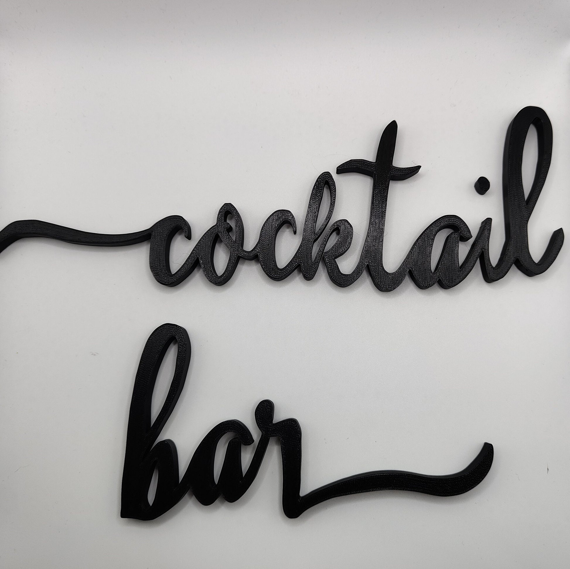 Cocktail bar sign, wall plastic sign, cocktail sign, kitchen decoration