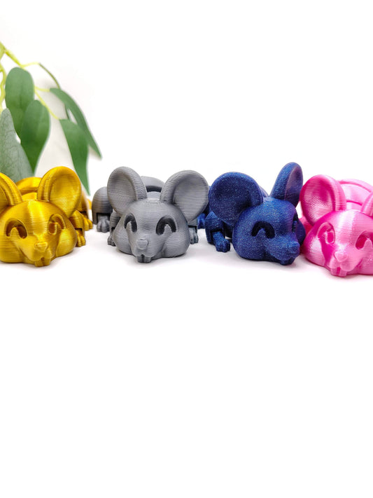 Flexi mouse | Gift | 3d Printed | Articulated Flexible | Custom Fidget Toy, Desk Pet, Unique Toy - Fidget Toy
