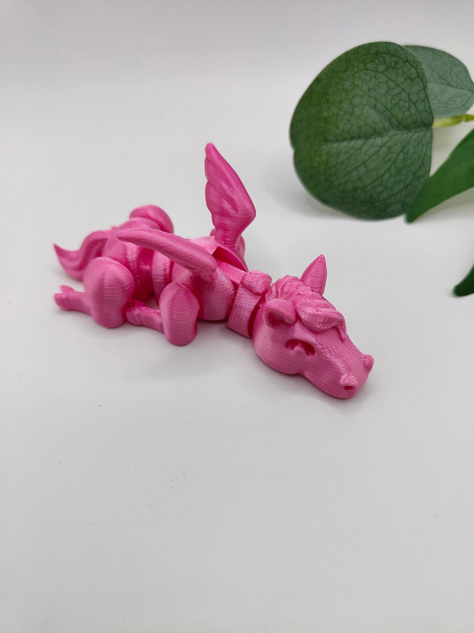 Articulated Pegasus| 3d Printed stallion | Flexible | Custom Fidget Toy, Desk Pet, Unique Toy - Fidget Toy | Lazy pegasus