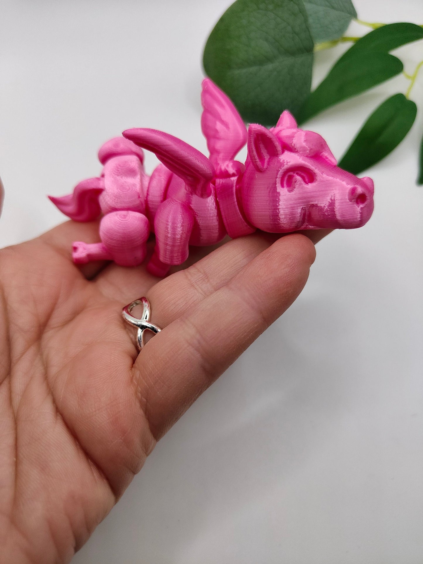 Articulated Pegasus| 3d Printed stallion | Flexible | Custom Fidget Toy, Desk Pet, Unique Toy - Fidget Toy | Lazy pegasus